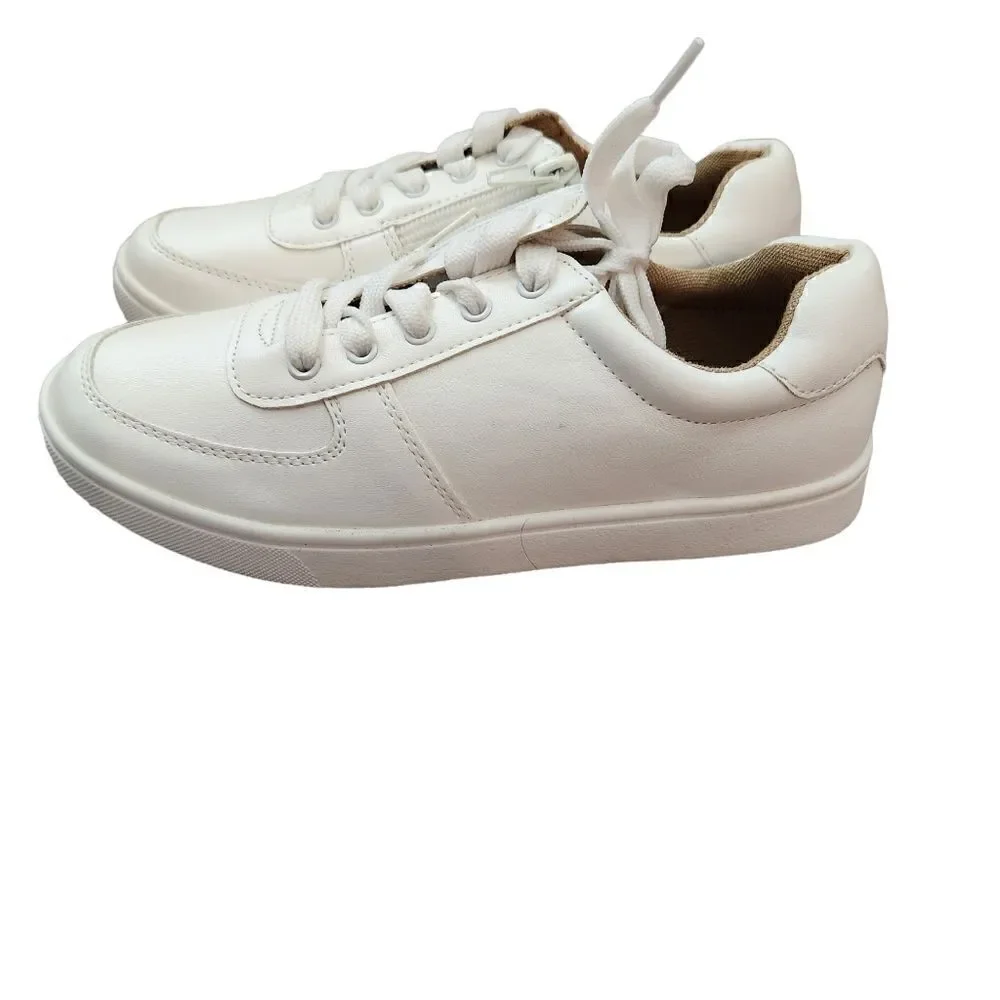 Kidpik  LOW TOP SNEAKER Shoes Size 2 Boy's Youth White NWOT